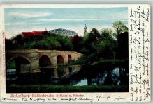 09306 O9295 Wechselburg 1907 - Muldenbrücke Schloss Kirche