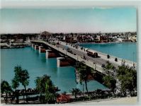 Bagdad - Brücke Bus Auto Frachtschiff