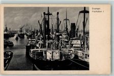 28195 W2800 Bremen - Freihafen I Dampfschiff Fahne