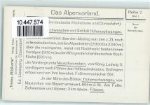 87645 W8959 Neuschwanstein - Trinks Bildkarte Reihe 2 Bild 1 das Alpenvorland Hohenschangau