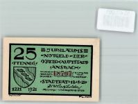 91522 W8800 Ansbach , Mittelfr - Notgeld