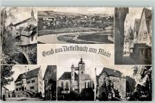 97337 W8716 Dettelbach Gebrauchsspuren Main Schloss Turm