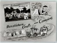 82402 W8124 Seeshaupt - Campingplatz Starnberger See Karikatur