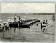 19395 O2864 Plau - Bootssteg am FDGB Erholungsheim Otto Brass Ruderboote