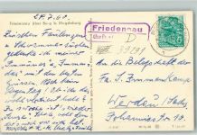39291 O3272 Friedensau - Landpoststempel über Burg bei Magdeburg