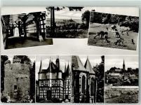 35066 W3558 Frankenberg Eder - Wildgehege Hexenturm Rathaus Kirche Ederwehr