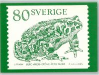 Die Briefmarke "grünfleckige Kröte" am 6. Sept. 1979 herausgegeben , gute Erhaltung Briefmarkenabbildung