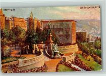 W7000 Stuttgart Der Eugensbrunnen - Oilette Serie Stuttgart Nr. 166 B AK Tucks Künstlerkarte