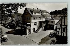 64689 W6149 Grasellenbach - Cafe Pension Haus Waldeck Bes. Adam Röth VW Käfer