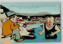 13000 Marseille Fotomontage AK Humor - Galejades Marseillaises N 9, gute Erhaltung