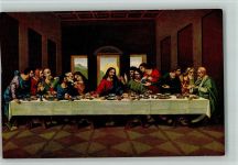 Nr. 881 Leonardo da Vinci - Abendmahl AK Degi Künstlerkarte
