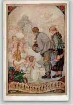 Karte Nr.1253 - Liederkarte - Engel u. Petrus - Träume Schulverein