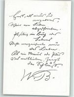 Faksimile Handschrift aus "Schein und Sein" AK Busch Wilhelm