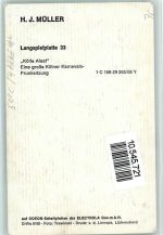H.J. Müller - Autogramm Originale