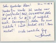 Johannes Paul II - Sonderkarte mit Sonderbriefmarken Papst