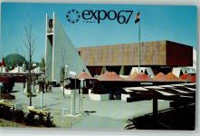 Ausstellung - Expo 1967 - Pavillon of India, sehr gute Erhaltung AK