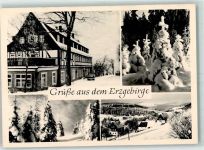 01773 O8242 Falkenhain b Dippoldiswalde - Winter Ferienheim d. VEB Elektromotorenwerk Dresden