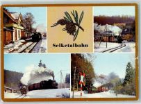 06484 O4300 Quedlinburg - Selketalbahn Dampflokomotiven Bahnhof Straßberg Winter