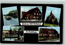 31715 W3061 Meerbeck b Stadthagen - Am Kanal Bäckerei Gemsichtwaren Fritz Kerkmann Kirche Bad Hiddenserborn Schule Ortsteil Volksdorf