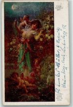 sign. Zatzka Rosenmond AK Amor 1943 Gebrauchsspuren