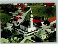 83301 W8225 Traunreut - Fliegeraufnahme Pfarrkirche Maria Geburt Traunwalchen