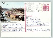 84489 W8263 Burghausen , Salzach - Ganzsache Burg