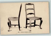 Nr. 728 chaise rustique pailee - Stühle - Möbel Antike KEINE AK