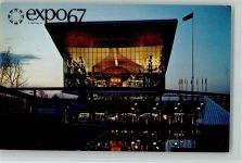 Ausstellung - Expo 1967 - Pavillon der Soviet Union, sehr gute Erhaltung AK