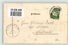 84028 W8300 Landshut , Isar 1901 Prägedruck Isar