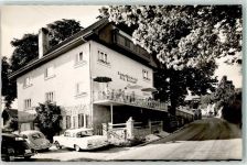 94505 W8351 Böbrach , Niederbay - Cafe-Dampfbäckerei Triendel Mecedes Heckflosse VW Käfer