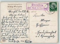 91154 W8542 Roth , Mittelfr - Landpoststempel Wernfels Schloss Wernfels Spalt