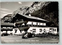 6150 Gschnitz Foto AK Gasthaus Pension Alpenrose VW Käfer