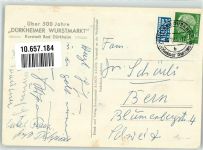 67098 W6702 Bad Dürkheim 1955 Künstlerkarte Dürkheimer Wurstmarkt Lustige Darstellung einer Alkoholleiche