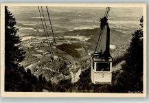 W7800 Freiburg im Breisgau Seilschwebebahn - Foto Adolf Müller Bergbahn 1936 Foto AK