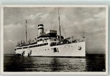 Cobra von Helgoland Schiffspost Dampfer Foto AK