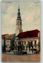 Schweidnitz Swidnica - Rathaus mit Brunnen