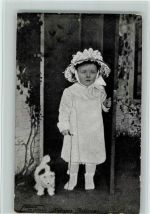 Prinzessin Juliana mit einem Stocfftier AK Adel Niederlande