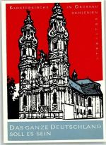 Grüssau Krzeszow Künstlerkarte Klosterkirche sign. Adolf Westerdorf