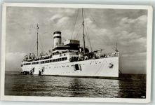 W2192 Helgoland Dampfer Cobra Ausschiffen + Bordstempel 1. Sep. 1930 Seebäderschiff 1930 Foto AK