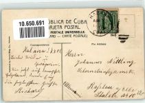 Havanna La Habana 1908 - Vogelschau el Prado Straßenbahn