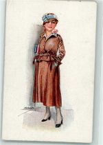 Verlag Erkal Serie 316-1 Mode Gamaschen Rose im Mund Usabal, L. Gebrauchsspuren