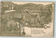 54470 W5550 Bernkastel Gebrauchsspuren Gasthaus Berncastler Doktor Weinstube Lithographie