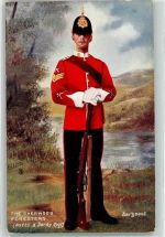 The Sherwood Foresters Sergeant Uniform Tucks Oilette Nr.9430 Militär Großbritannien