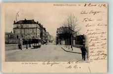 25000 Besancon 1902 - Straßenbahn Rue de Belfort