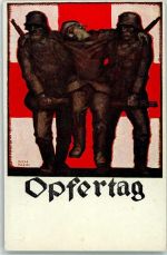 sign. Rich. Klein Opfertag Rotes Kreuz 1917 Künstlerkarte
