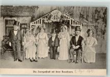 Die Zwergenstadt mit ihren Bewohnern Liliputaner 1915