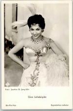Gina Lollobrigida Ufa/Film-Foto Brokat Filmschauspieler Foto AK