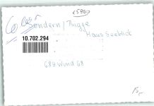 57462 W5960 Sondern , Biggesee FOTO KEINE AK Gasthaus Seeblick Ort handschriftlich