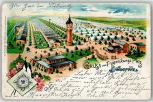 14727 O1831 Döberitz Lithographie Truppenübungsplatz