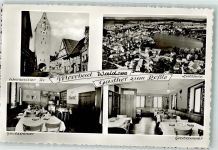 88339 W7967 Bad Waldsee Foto AK Gasthaus zum Rößle Wurzbacher Tor Fliegeraufnahme